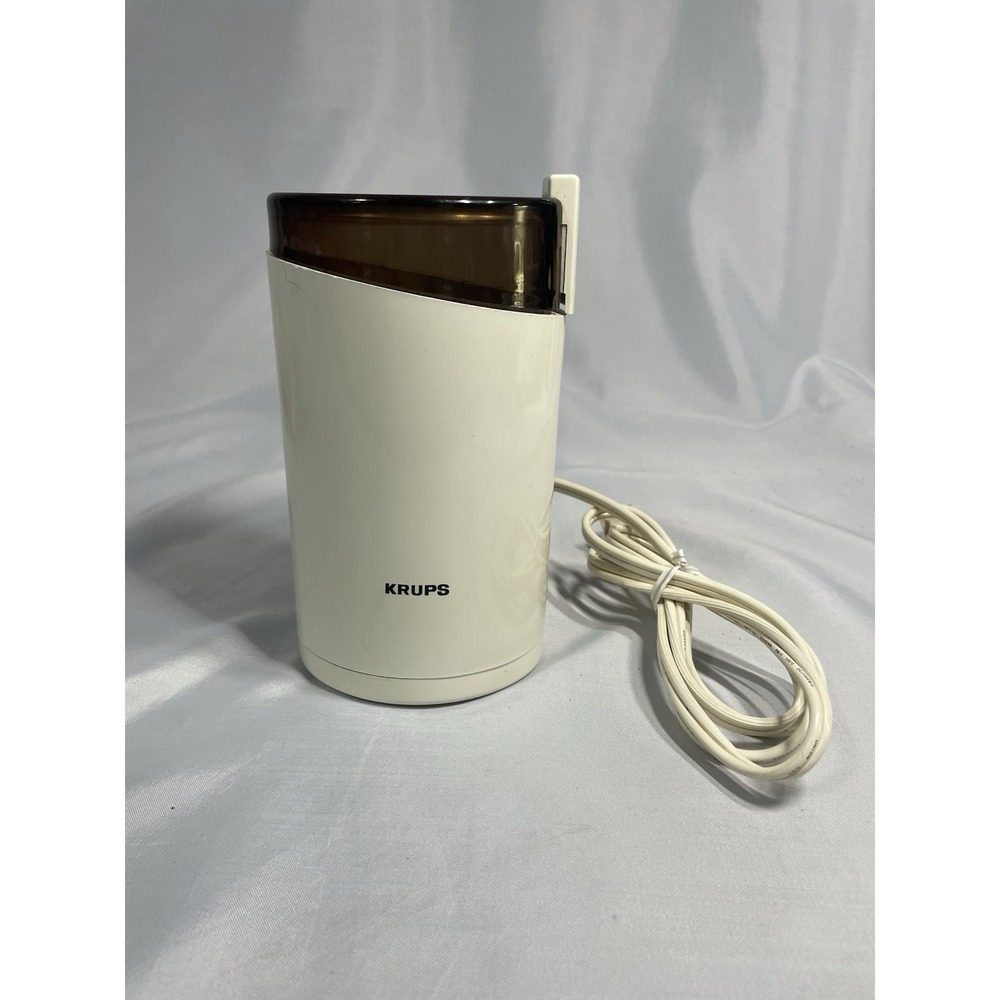 Krups 203 One Touch Coffee Bean Spice Mill Grinder Cream Tested